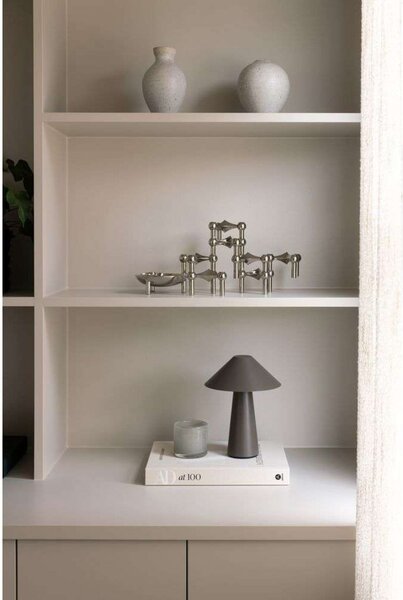 Globen Lighting Φωτιστικό τραπεζιού με μπαταρία Cannes, καφέ, 26 cm, IP44, ρυθμιζόμενος, Καφέ / Σκουριάς, Σαλόνι / τραπεζαρία, Πλαστικό, Σκανδιναβικό