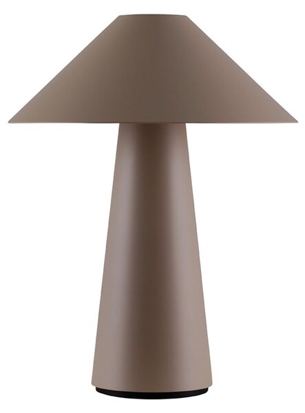 Globen Lighting Φωτιστικό τραπεζιού με μπαταρία Cannes, καφέ, 26 cm, IP44, ρυθμιζόμενος, Καφέ / Σκουριάς, Σαλόνι / τραπεζαρία, Πλαστικό, Σκανδιναβικό