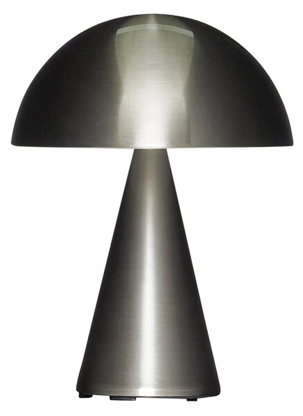 Hübsch HÜBSCH LED φορητή επιτραπέζια λάμπα Mush, νικέλιο, IP44, ρυθμιζόμενη ένταση, ρυθμιζόμενος, Μεταλλικό, Σαλόνι / τραπεζαρία, Μέταλλο, σχεδιασμός