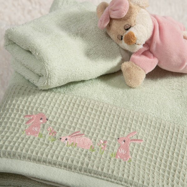 Παιδικές Πετσέτες (Σετ 2τμχ) Nef-Nef Homeware Baby Country Bunny 420gsm