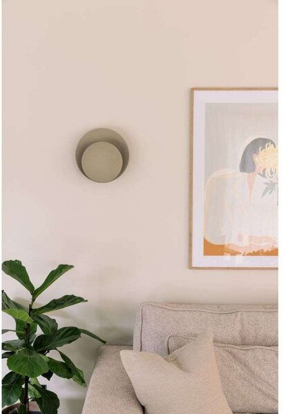 Globen Lighting Φωτιστικό τοίχου ORBIT, μπεζ, Ø 30 cm, Μπεζ, Σαλόνι / τραπεζαρία, Μέταλλο, σχεδιασμός