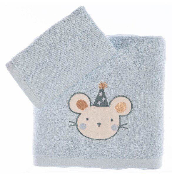 Παιδικές Πετσέτες (Σετ 2τμχ) Nef-Nef Homeware Baby Special Party Blue 420gsm