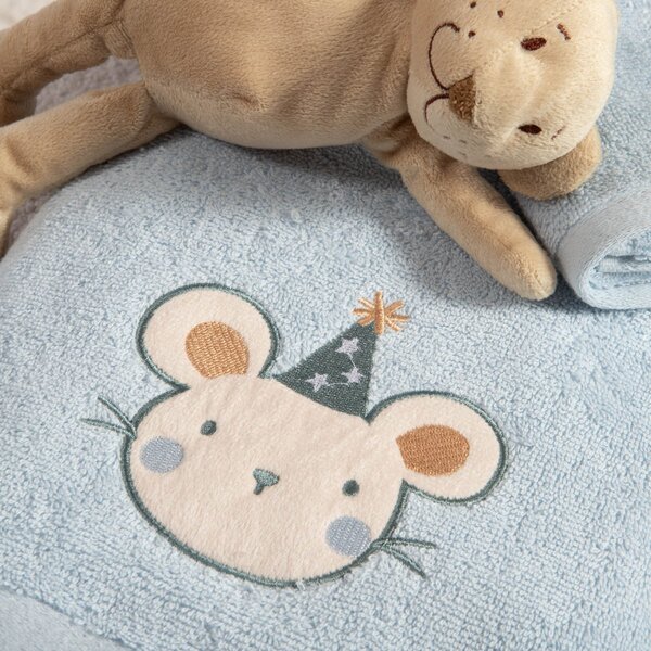 Παιδικές Πετσέτες (Σετ 2τμχ) Nef-Nef Homeware Baby Special Party Blue 420gsm