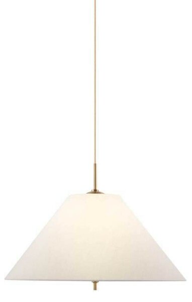 Globen Lighting Κρεμαστό φωτιστικό IRIS, κρεμ, Ø 50 cm, ρυθμιζόμενος, Μπεζ, Σαλόνι / τραπεζαρία, Ύφασμα / Κλωστοϋφαντουργία, Vintage
