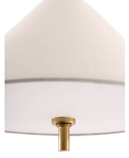 Globen Lighting Κρεμαστό φωτιστικό IRIS, κρεμ, Ø 25 cm, ρυθμιζόμενος, Μπεζ, Σαλόνι / τραπεζαρία, Ύφασμα / Κλωστοϋφαντουργία, Vintage