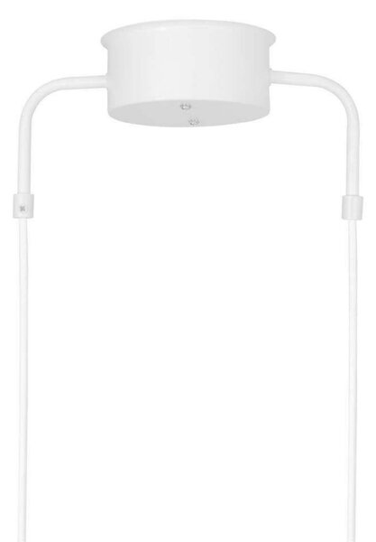 Globen Lighting Κρεμαστή λάμπα CURVE 3, λευκή, 3 φώτα, 95 cm, ρυθμιζόμενος, Λευκό, Σαλόνι / τραπεζαρία, Μέταλλο, Vintage