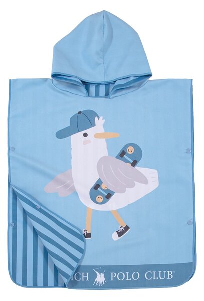 Παιδικό Πόντσο Microfiber (50x115) 2 Όψεων Greenwich Polo Club Junior 4177