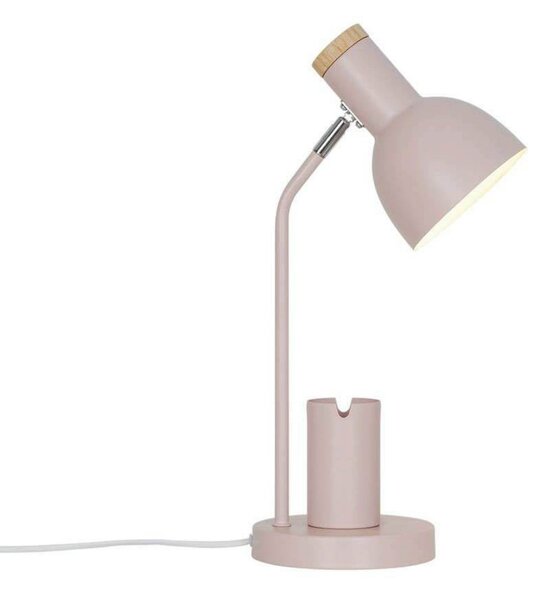 Nordlux Λάμπα τραπεζιού Devone, ροζ σκόνης, ύψος 43 cm, μέταλλο, Ροζ / Ροζέ, Παιδικό δωμάτιο, Μέταλλο, Σκανδιναβικό