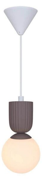 Nordlux Κρεμαστό φωτιστικό Sadie, ανοιχτό καφέ, Ø 15 cm, γυαλί/κεραμικό, ρυθμιζόμενος, Καφέ / Σκουριάς, Σαλόνι / τραπεζαρία, Γυαλί, Σκανδιναβικό