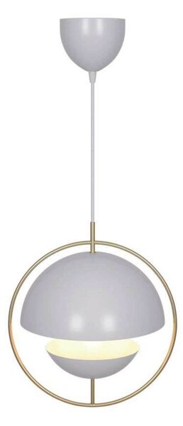 Nordlux Κρεμαστό φωτιστικό Tavia, λευκό, Ø 33 cm, μέταλλο, ρυθμιζόμενος, Λευκό, Σαλόνι / τραπεζαρία, Μέταλλο, Σκανδιναβικό