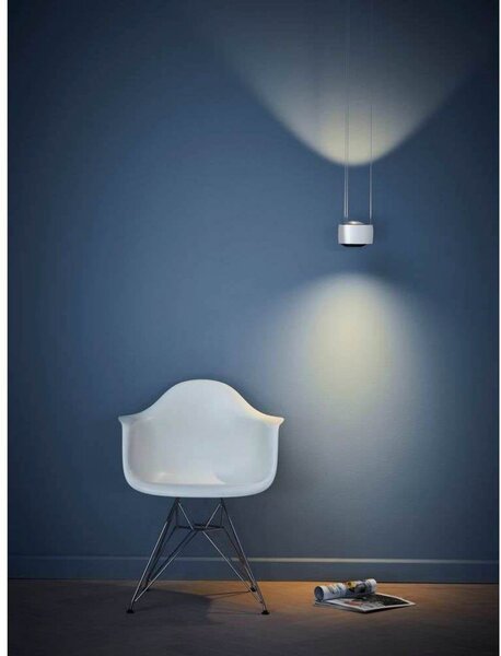 LOOM DESIGN LED κρεμαστό φωτιστικό Air, λευκό, αλουμίνιο, 13 cm, ρυθμιζόμενος, Λευκό, Σαλόνι / τραπεζαρία, Αλουμίνιο, σύγχρονο