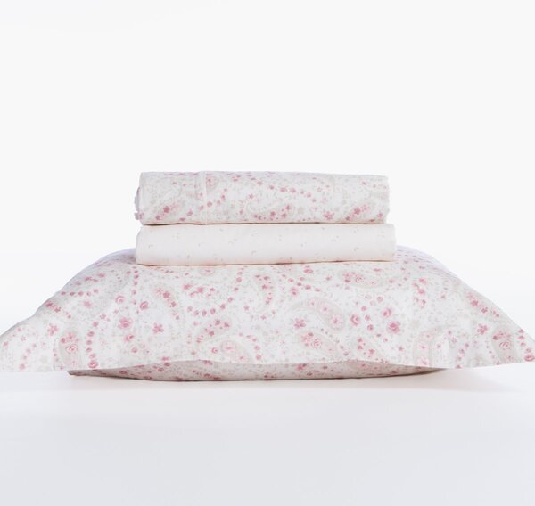 Σεντόνια Υπέρδιπλα (Σετ) Nef-Nef Homeware Premium Mirelle Ecru - Pink