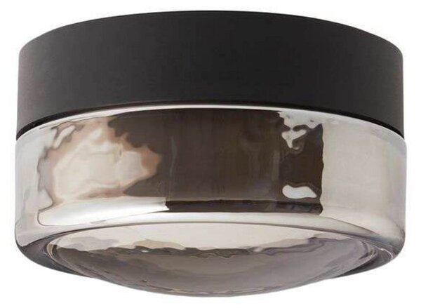 LOOM DESIGN Φωτιστικό οροφής LED Otto Convex, γκρι, IP65, ρυθμιζόμενος, Γκρι, Μπάνιο, Γυαλί, σύγχρονο