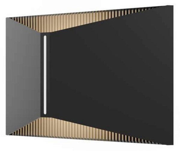 LOOM DESIGN LED-Εξωτερικό φωτιστικό τοίχου X, μαύρο, IP65, αλουμίνιο, ρυθμιζόμενος, Μαύρο, Αλουμίνιο, σύγχρονο