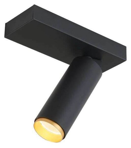 LOOM DESIGN LED-Deckenstrahler X-Beam, 1-flg., μαύρο, ρυθμιζόμενος, Μαύρο, Σαλόνι / τραπεζαρία, Αλουμίνιο, σύγχρονο