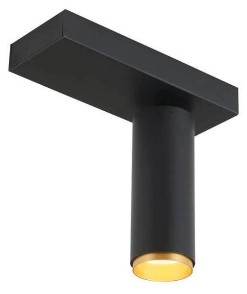 LOOM DESIGN LED-Deckenstrahler X-Beam, 1-flg., μαύρο, ρυθμιζόμενος, Μαύρο, Σαλόνι / τραπεζαρία, Αλουμίνιο, σύγχρονο