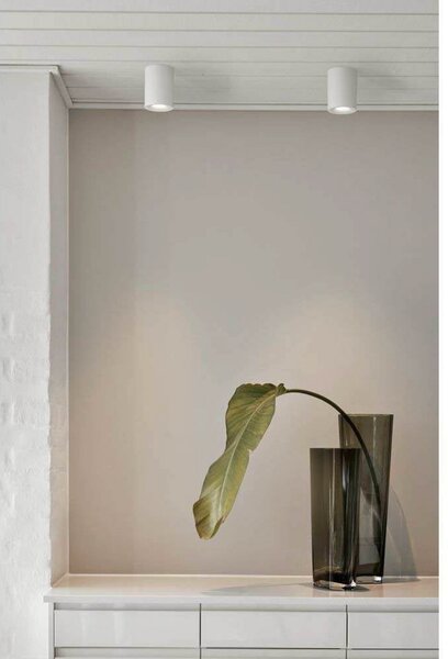 LOOM DESIGN Φωτιστικό οροφής LED Nyx, λευκό, IP54, ρυθμιζόμενος, Λευκό, Μπάνιο, Αλουμίνιο, σύγχρονο