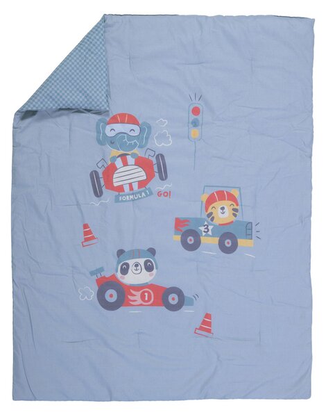 Κουβερλί Κούνιας (110x140) 2 Όψεων Nef-Nef Homeware Baby Super Boy