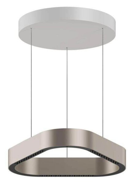 LOOM DESIGN Φωτιστικό LED κρεμαστό Trigon, κρεμ, αλουμίνιο, 40 εκ., ρυθμιζόμενος, Μπεζ, Σαλόνι / τραπεζαρία, Αλουμίνιο, σύγχρονο