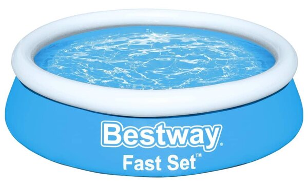 Bestway Πισίνα Φουσκωτή Στρογγυλή Fast Set Μπλε 183 x 51 εκ