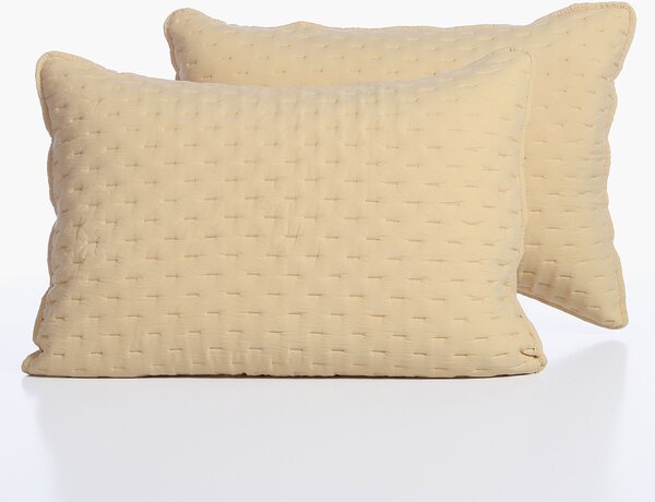 Ζεύγος Μαξιλαροθήκες Καπιτονέ (52x72) Nef-Nef Homeware Adelle Butter Yellow