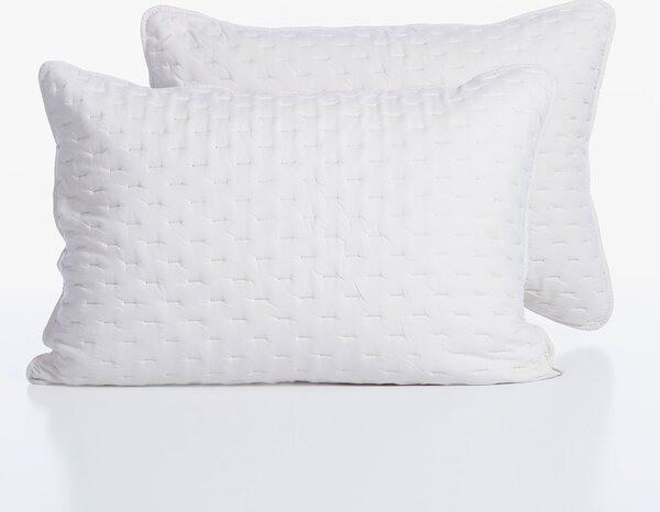 Ζεύγος Μαξιλαροθήκες Καπιτονέ (52x72) Nef-Nef Homeware Adelle Ecru