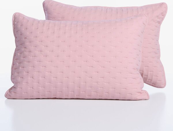 Ζεύγος Μαξιλαροθήκες Καπιτονέ (52x72) Nef-Nef Homeware Adelle Rose