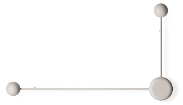 Vibia Pin 1694 LED απλίκα, δύο φώτα, κρεμ, Μπεζ, Σαλόνι / τραπεζαρία, Μέταλλο, σύγχρονο