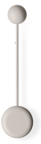 Vibia Pin 1690 LED απλίκα, 40 cm, κρεμ, Μπεζ, Σαλόνι / τραπεζαρία, Μέταλλο, σύγχρονο