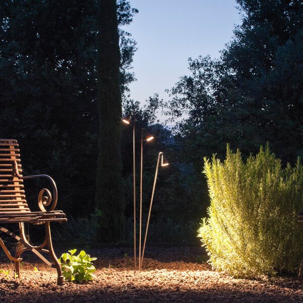 Vibia Εξωτερικός φωτιστικός LED Brisa, 1 φωτιστικό, καφέ, Καφέ / Σκουριάς, Πλαστικό, σχεδιασμός