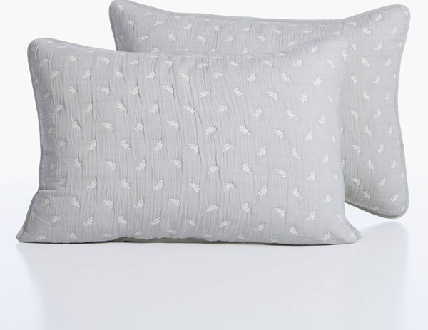 Ζεύγος Μαξιλαροθήκες Καπιτονέ (52x72) Nef-Nef Homeware Surreal Grey