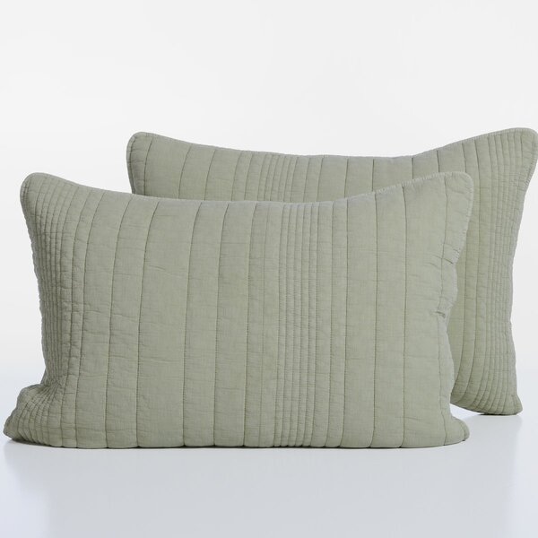 Ζεύγος Μαξιλαροθήκες Καπιτονέ (52x72) Nef-Nef Homeware Elements Ecstatic Green