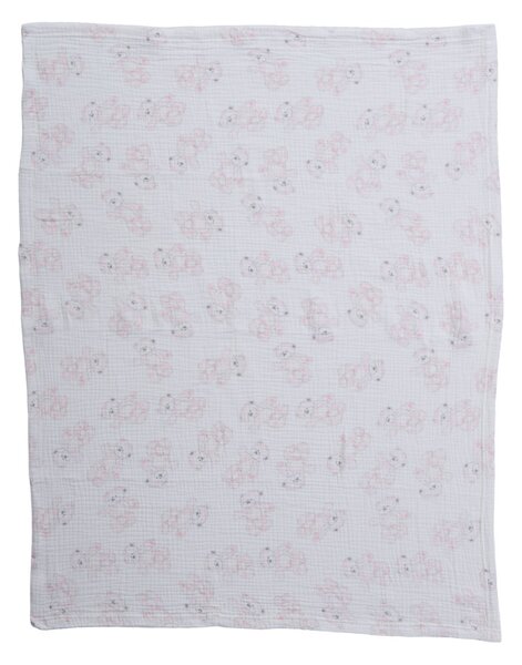 Κουβέρτα Πικέ Αγκαλιάς (75x100) + Λούτρινο Nef-Nef Homeware Teddy Pink