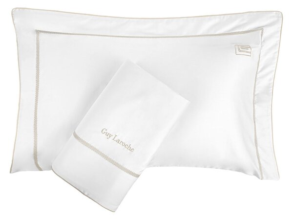 Σεντόνια King Size (Σετ) Guy Laroche Elite White - Beige