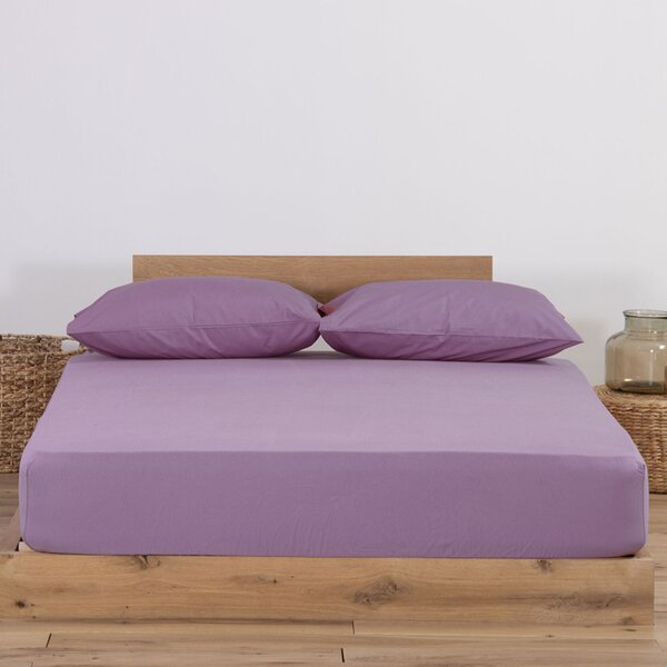 Σεντόνι Μακό Μονό Με Λάστιχο (100x200+30) Nef-Nef Homeware Jersey Amethyst