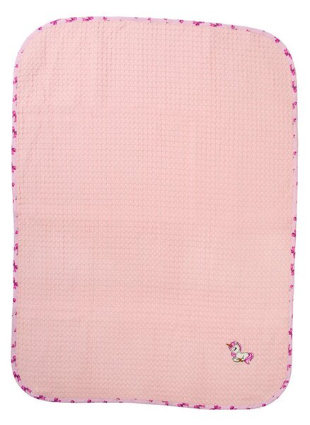 Κουβέρτα Πικέ Αγκαλιάς (80x110) Dimcol Unicorn 187 Pink