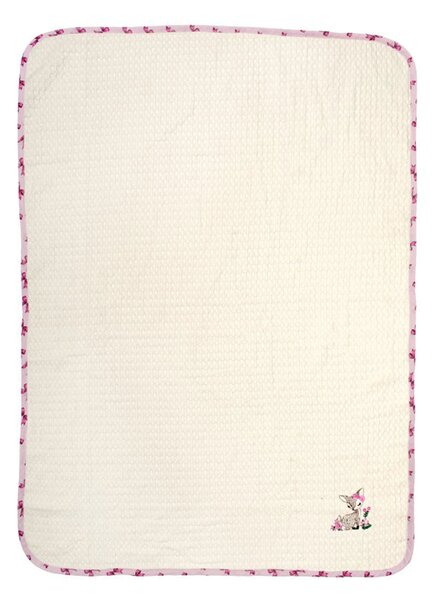 Κουβέρτα Πικέ Αγκαλιάς (80x110) Dimcol Deer 198 Ecru-Pink