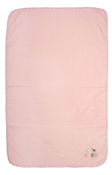 Κουβέρτα Πικέ Αγκαλιάς (80x110) Dimcol Stork 192 Pink