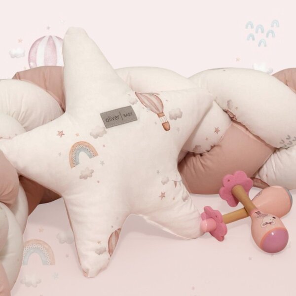 Διακοσμητικό Μαξιλάρι (37x37) Baby Oliver Αστέρι Design 422