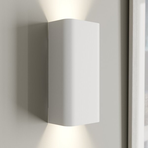 Nowodvorski Lighting Φωτιστικό τοίχου Bergen up & down, λευκό, ρυθμιζόμενος, Λευκό, Σαλόνι / τραπεζαρία, Μέταλλο, σύγχρονο