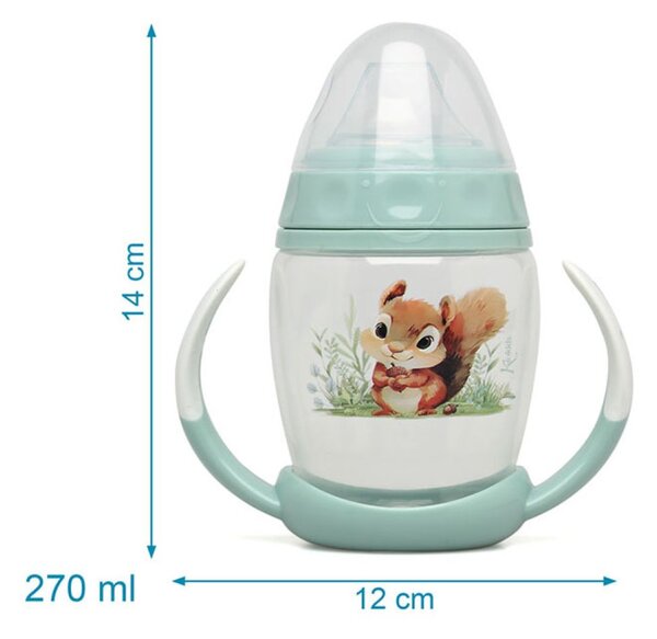 Ποτήρι Εκπαιδευτικό 270ml Kiokids Σκιουράκι 6339