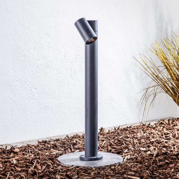 PRIOS Φωτιστικό μονοπατιού Prios Tulimar, 1-φωτιστικό, 60cm, μεταλλικό, IP65, ρυθμιζόμενος, Μαύρο, Μέταλλο, σύγχρονο