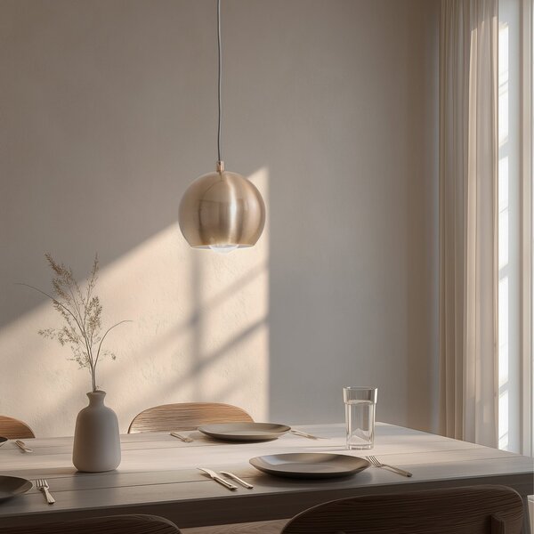 Opviq Κρεμαστό φωτιστικό Berceste 9201, Ø 15 cm, χρυσό, σίδερο, E27, ρυθμιζόμενος, Χρυσό / Ορείχαλκου, Σαλόνι / τραπεζαρία, Μέταλλο