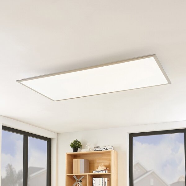 Lindby LED πάνελ Stenley, CCT, 120 cm x 60 cm, dimmable, ρυθμιζόμενος, Λευκό, Κουζίνα, Πλαστικό, σύγχρονο