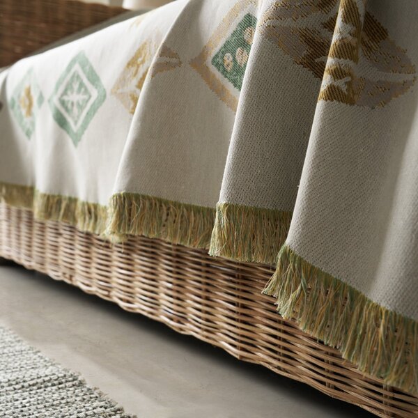 Ριχτάρι Καναπέ Διθέσιου (180x210) Gofis Home Ishara Garden Green 573/07