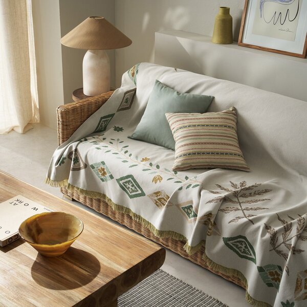 Ριχτάρι Καναπέ Διθέσιου (180x210) Gofis Home Ishara Garden Green 573/07