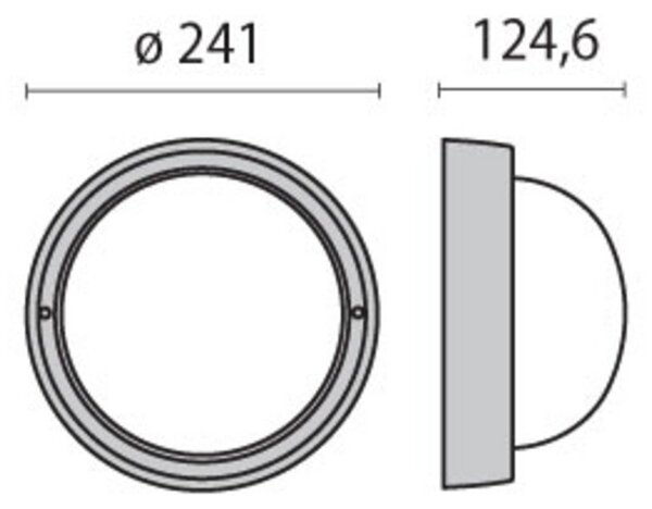 Performance in Lighting Διαχρονικό εξωτερικό φωτιστικό τοίχου EKO 21, ρυθμιζόμενος, Γκρι, Μέταλλο, σύγχρονο