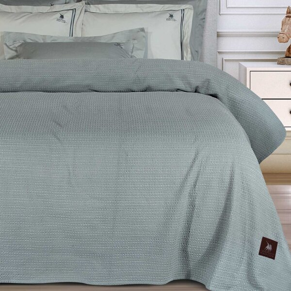 Κουβέρτα Πικέ Μονή (160x240) Greenwich Polo Club Essential 4457 Grey