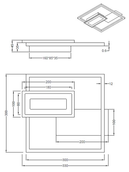 Φωτιστικό Πλαφονιέρα LED RL Spiro Silver R67862107