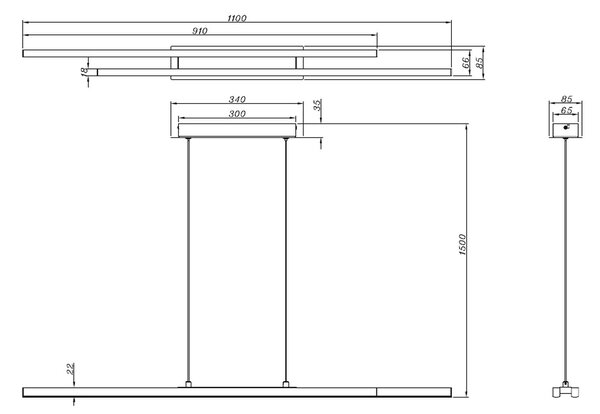 Φωτιστικό Οροφής Μονόφωτο LED RL Odio Black R37882132
